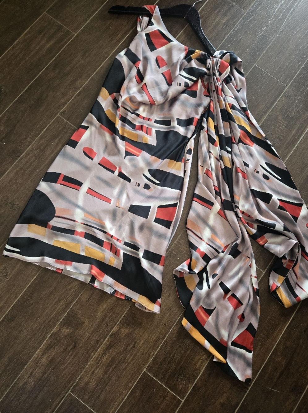 BCBGMAXAZRIA Sleevless Coctail Dress  With Big Tie  Attached Size S - Picture 5 of 16